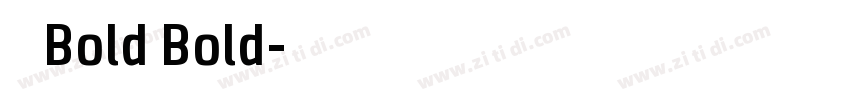 小米 Bold Bold字体转换